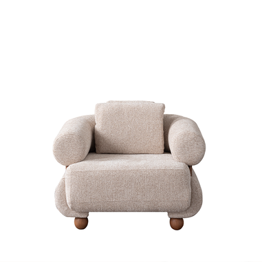 Modern salon için krem renk berjer koltuk