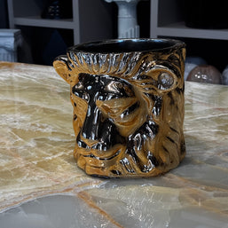 Aslan Saksı Gold Dekoratif Obje