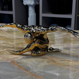 Kolları Açık Adam Gold Dekoratif Obje