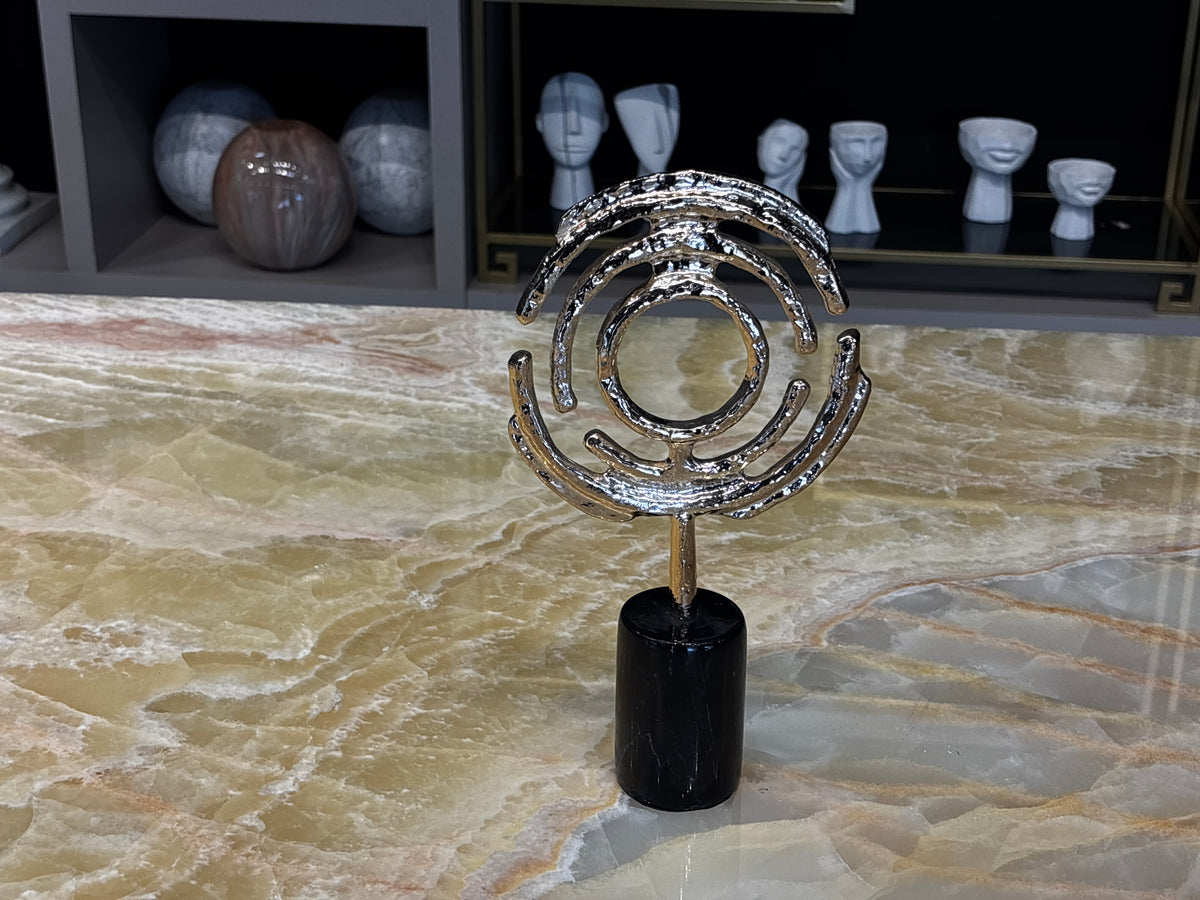 Yuvarlak Form Gold Dekoratif Obje
