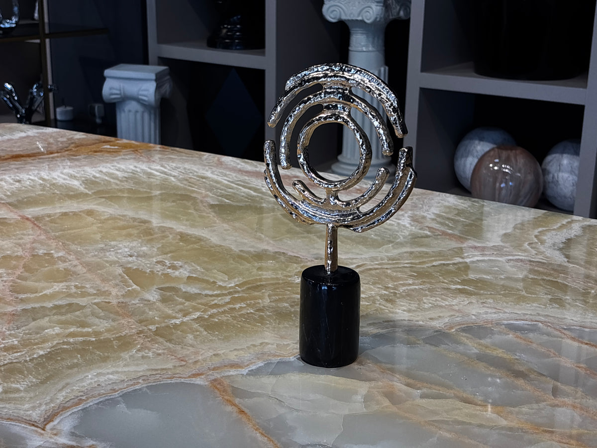 Yuvarlak Form Gold Dekoratif Obje