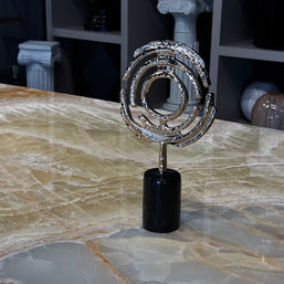 Yuvarlak Form Gold Dekoratif Obje