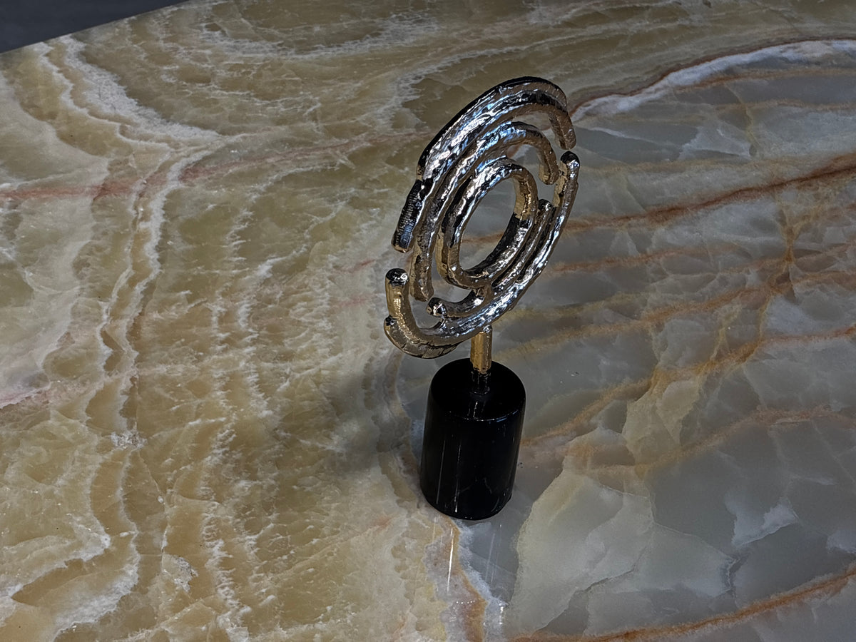 Yuvarlak Form Gold Dekoratif Obje