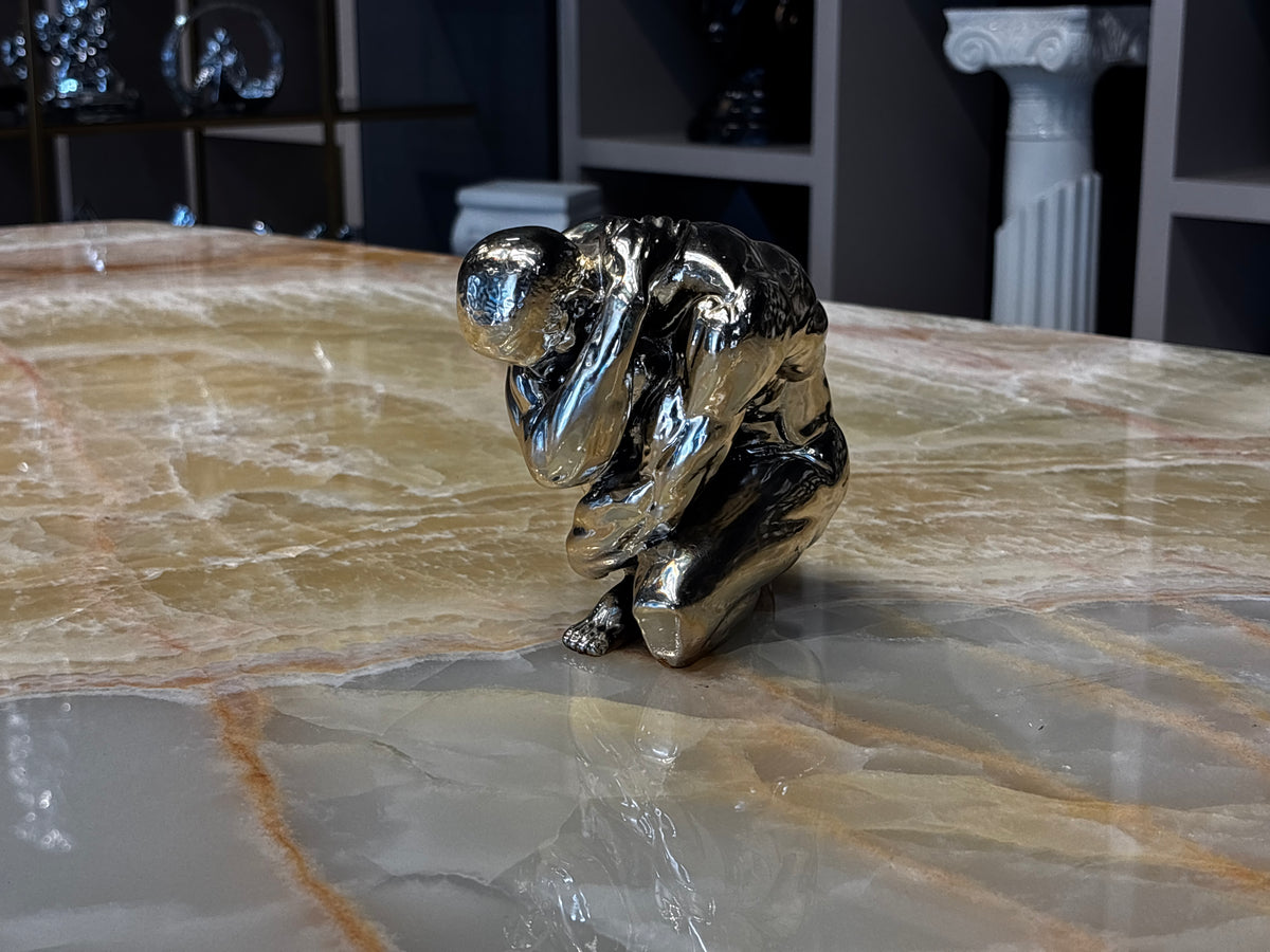 Erkek Kapanan Body Figürü Gold Dekoratif Obje