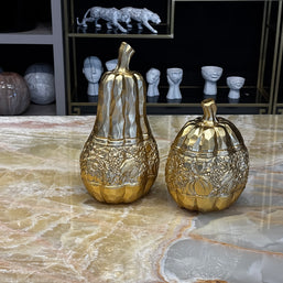 İkili Kabak Gold Dekoratif Obje