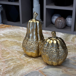 İkili Kabak Gold Dekoratif Obje