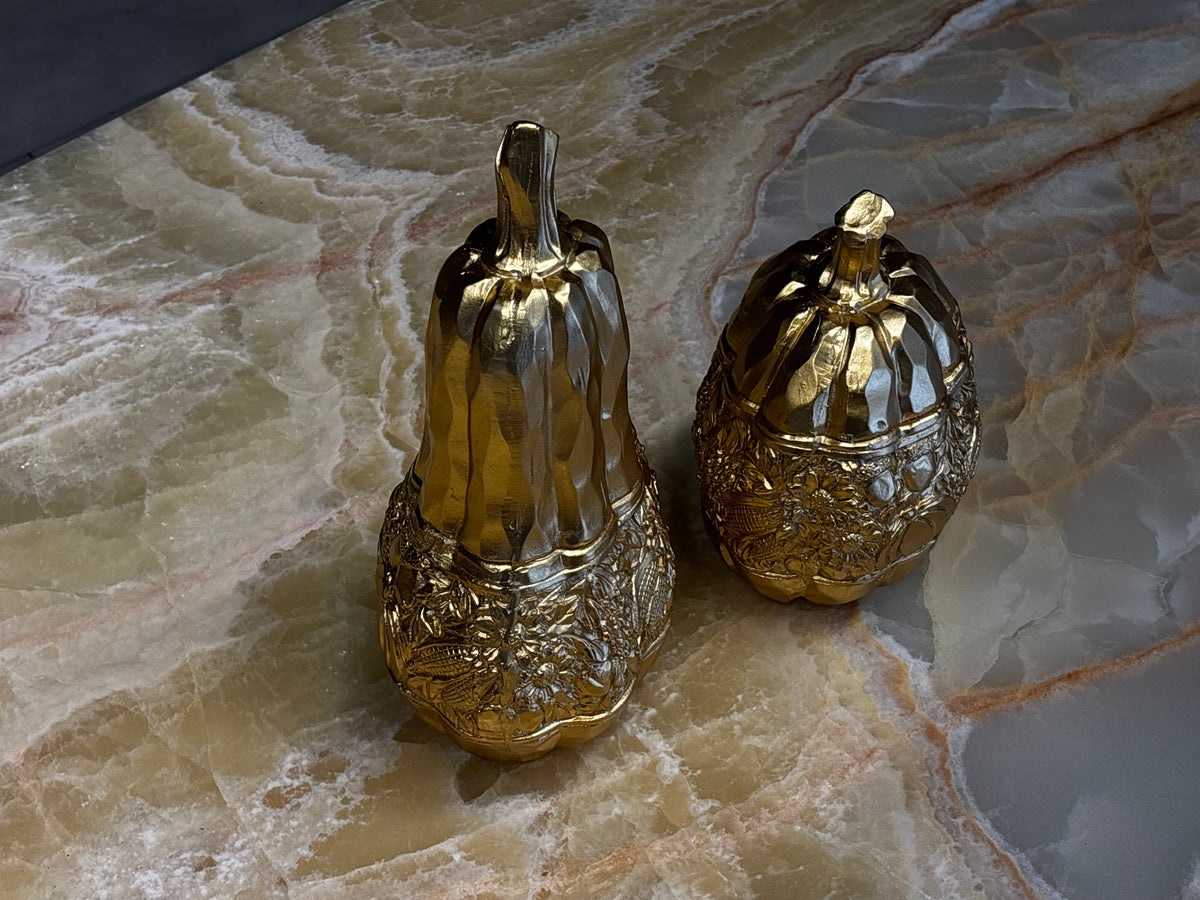 İkili Kabak Gold Dekoratif Obje