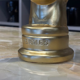 Hermes Büst Gold Siyah Dekoratif Obje