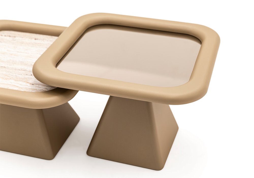 Adrasan orta sehpa bronz cam yüzey detaylı Homevse