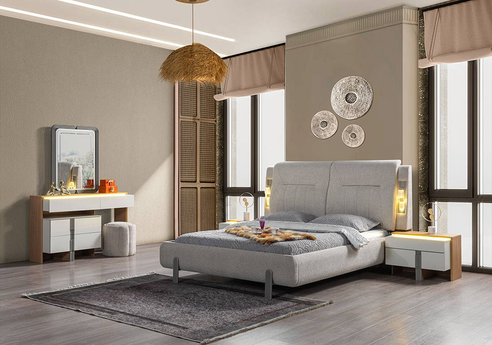 Modern şifonyerli Aspendos yatak odası takımı modeli
