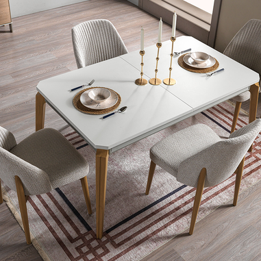 Modern sandalye ve masa setli Aspendos yemek odası