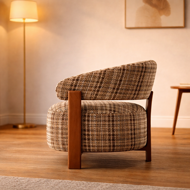 Bagi berjer retro modern tasarım ve yuvarlak form
