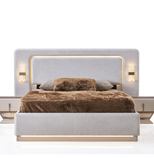 Bonita yatak odası kumandalı LED aydınlatmalı karyola Homevse