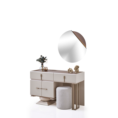 Bonita yatak odası LED aynalı şifonyer tasarımı Homevse