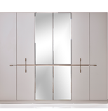 Bonita yatak odası aynalı gardrop tasarımı Homevse