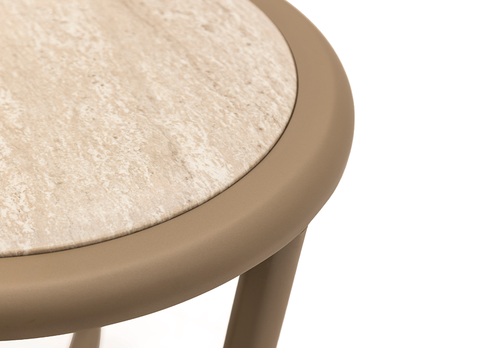 Borçka orta sehpa traverten desen bonj renk üst yüzey Homevse