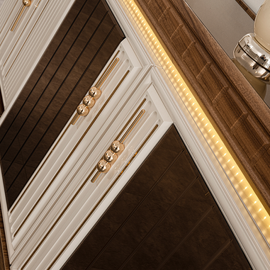 Aynalı konsollu premium yemek odası takımı Cemre Yemek Odası