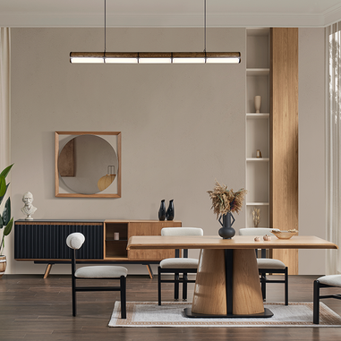 City siyah ceviz yemek odası takımı modern dekorasyon