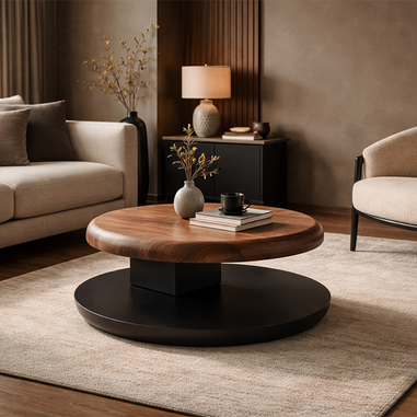 Defne orta sehpa yuvarlak modern tasarım Homevse