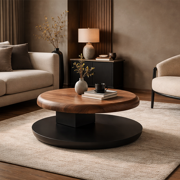 Defne orta sehpa yuvarlak modern tasarım Homevse