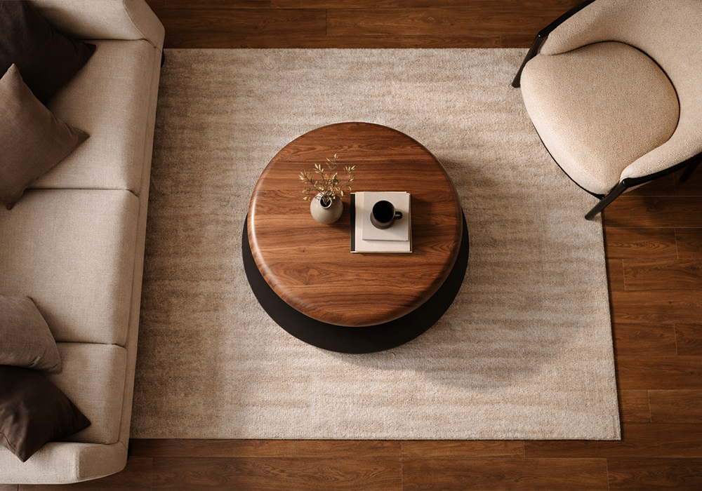 Defne orta sehpa MDF üst yüzey detaylı Homevse