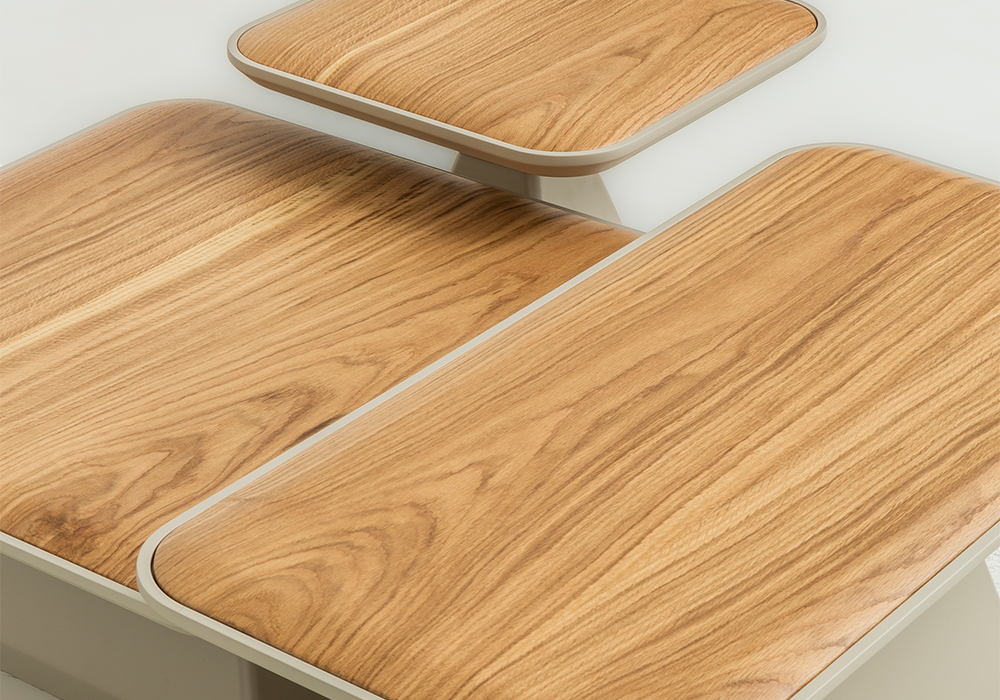 Didim kare ve dikdörtgen form üçlü orta sehpa Homevse