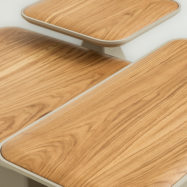 Didim kare ve dikdörtgen form üçlü orta sehpa Homevse