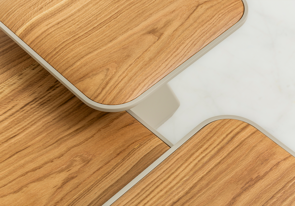 Didim kare ve dikdörtgen form üçlü orta sehpa Homevse