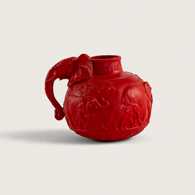 Modern yaşam alanı için kırmızı filli dekoratif vazo