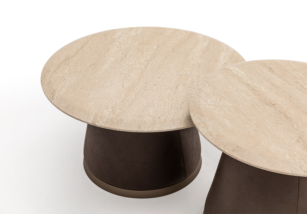 Gönen orta sehpa traverten desen üst yüzey Homevse