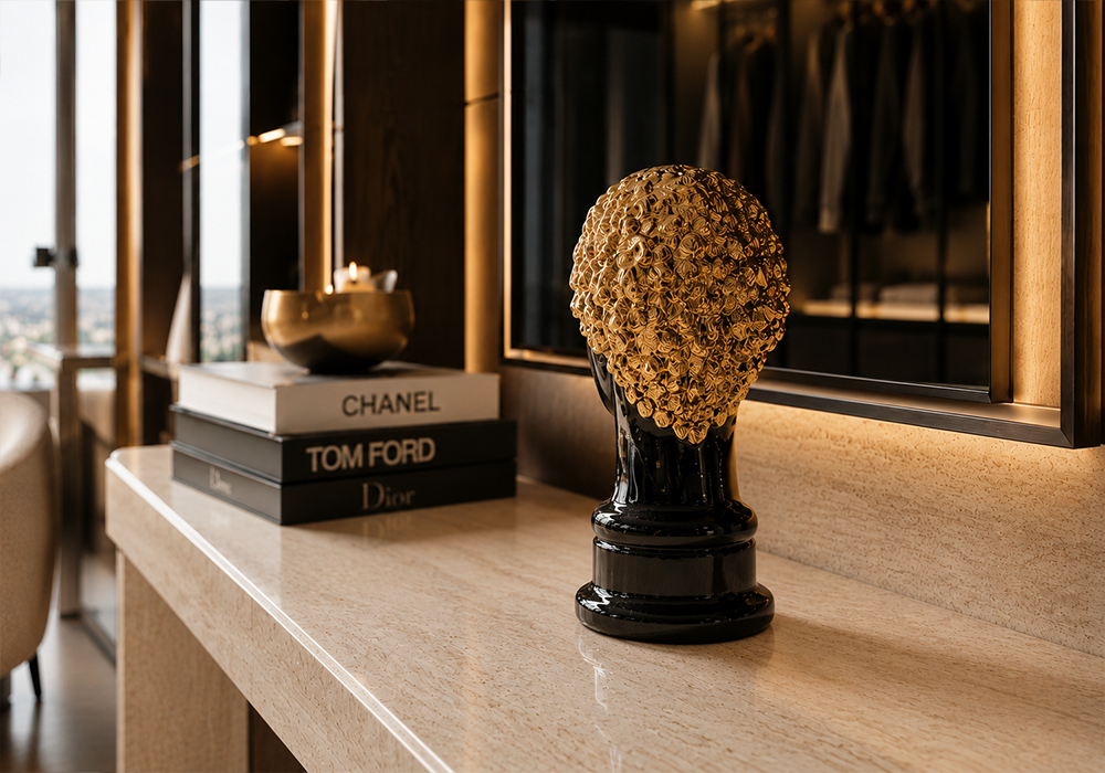 Lüks salon dekorasyonu için Hermes Dekoratif Obje