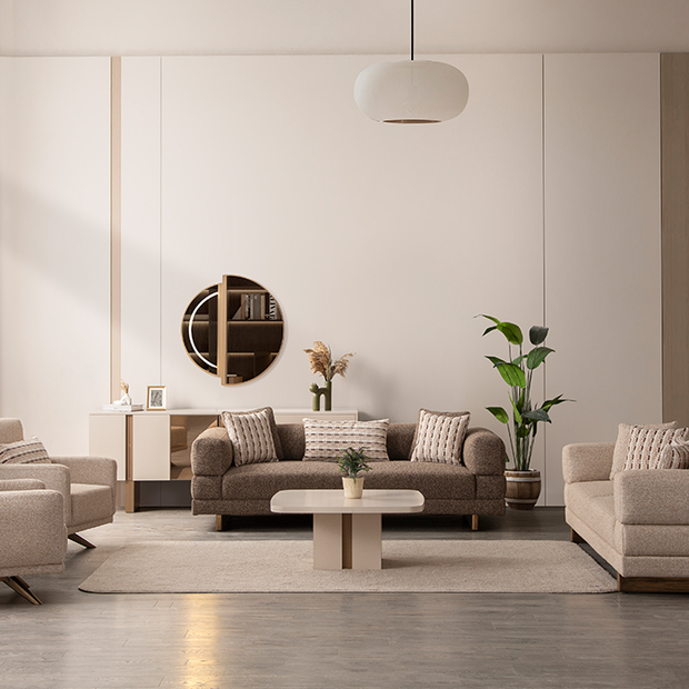 İz koltuk takımı modern salon dekorasyonu