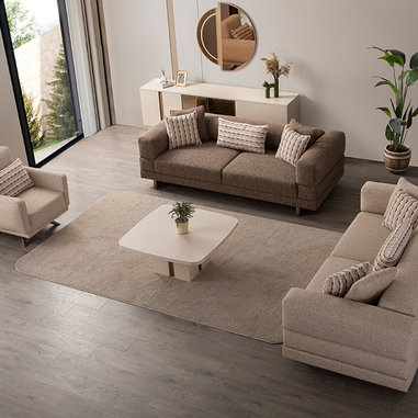 İz koltuk takımı modern salon dekorasyonu