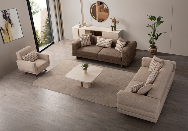 İz koltuk takımı modern salon dekorasyonu