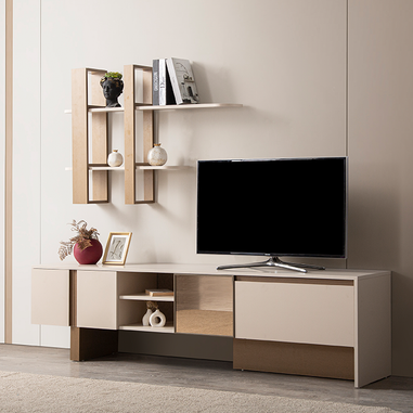 İz TV ünitesi modern salon dekorasyonu