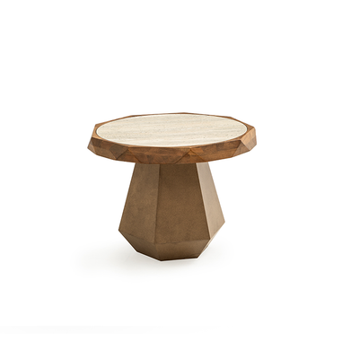 Karesi ikili traverten desenli orta sehpa modern tasarım Homevse