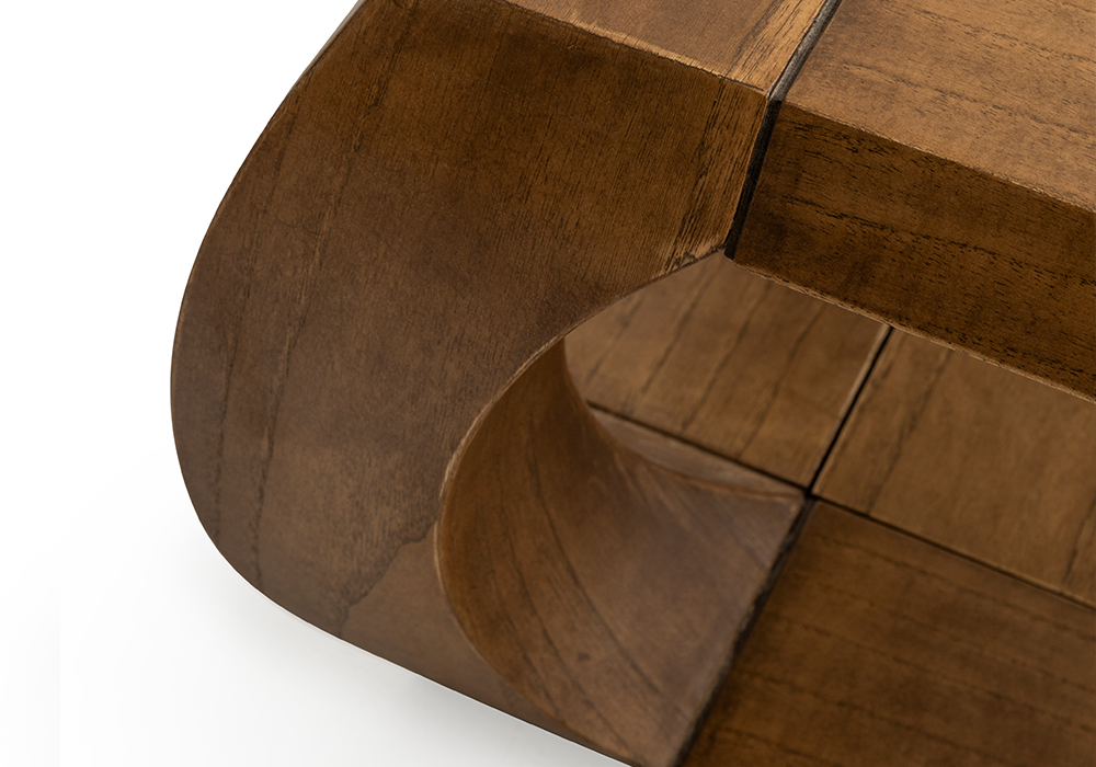 Keles dışbudak orta sehpa dışbudak ahşap ayak detaylı Homevse