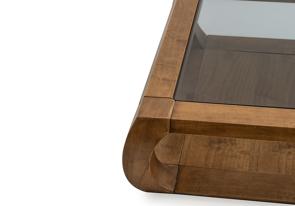 Keles kare form dışbudak ahşap orta sehpa Homevse