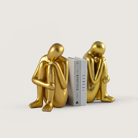 Gold kitap tutucu dekoratif obje 