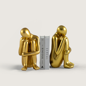 Gold kitap tutucu dekoratif obje 