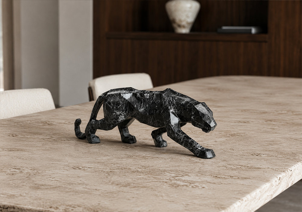 Homevse Kübik Panter Dekoratif Obje