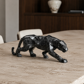 Homevse Kübik Panter Dekoratif Obje