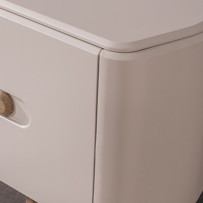 Lotus Ahşap Detaylı Modern Yemek Odası, Ahşap Ayaklı Masa, Kapaklı Konsol ve Dekoratif Duvar Aynası