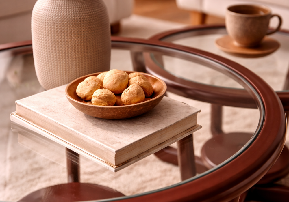 Narlıkuyu üçlü orta sehpa salon dekorasyonu Homevse