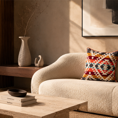 Nomad Dekoratif Kırlent Kılıfı geometrik motifli renkli kırlent modeli