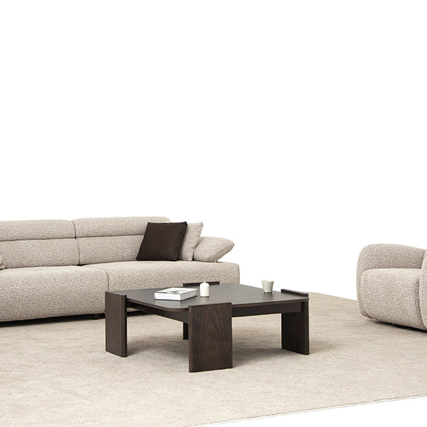 Homevse Nova model krem renkli bukle teddy kumaşlı oval hatlara sahip modern koltuk takımı 