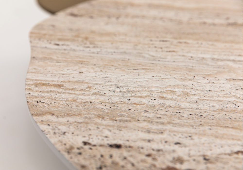 Ortaca orta sehpa traverten üst yüzey Homevse