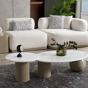 Paris Beyaz Tedy Kumaşlı Köşe Koltuk Takımı, Modern Modüler Tasarım, Derin Oturum Konforu