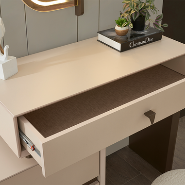 Riva yatak odası takımı krem LED aydınlatmalı şifonyer 