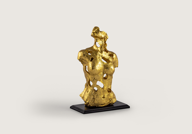 Soyut Kadın Büst  Gold Dekoratif Obje
